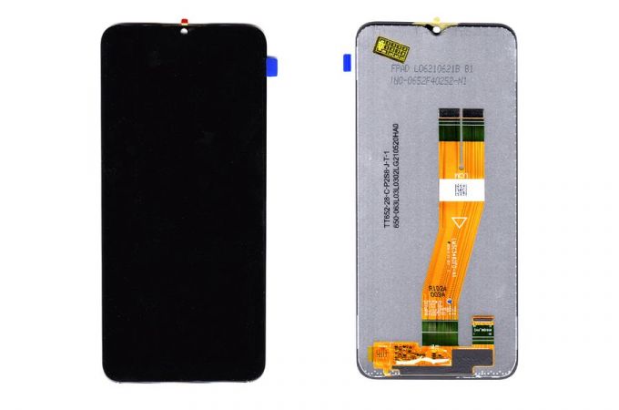 Дисплей для Samsung A025F Galaxy A02S Black в сборе с тачскрином 100%