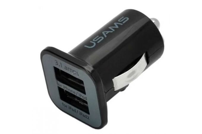 Автомобильное зарядное устройство АЗУ USB INTEGO C-23 (черный)