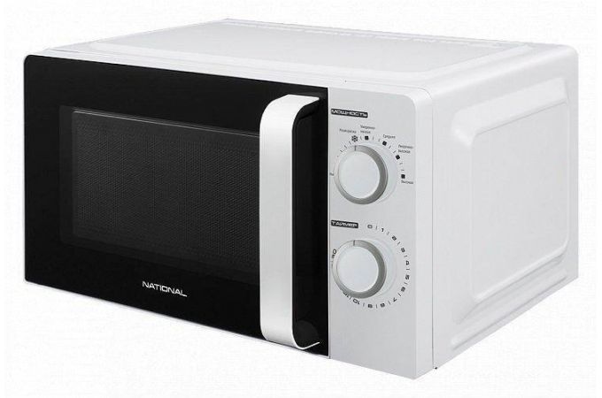 СВЧ печь NATIONAL NK-MW120M20 белая 700 Вт, 20 л, с ручкой