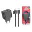 Сетевое зарядное устройство USB+USB-C + кабель Type-C-Type-C BOROFONE BAS14A Erudite PD20W + QC3.0 (черный)