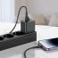 Сетевое зарядное устройство USB + USB-C + кабель Lightning - Type-C BOROFONE BAS14A Erudite PD20W + QC3.0 (белый)