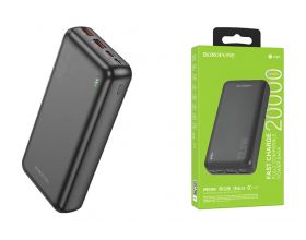 Универсальный дополнительный аккумулятор Power Bank BOROFONE BJ38A 22,5W+PD20  (20000 mAh) (черный)