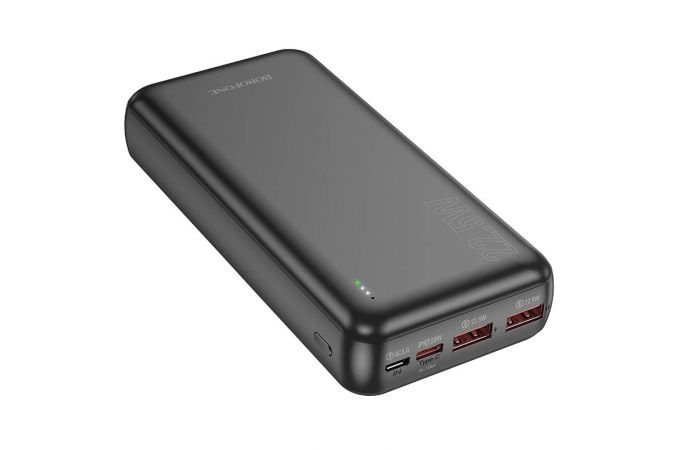 Универсальный дополнительный аккумулятор Power Bank BOROFONE BJ38A 22,5W+PD20  (20000 mAh) (черный)