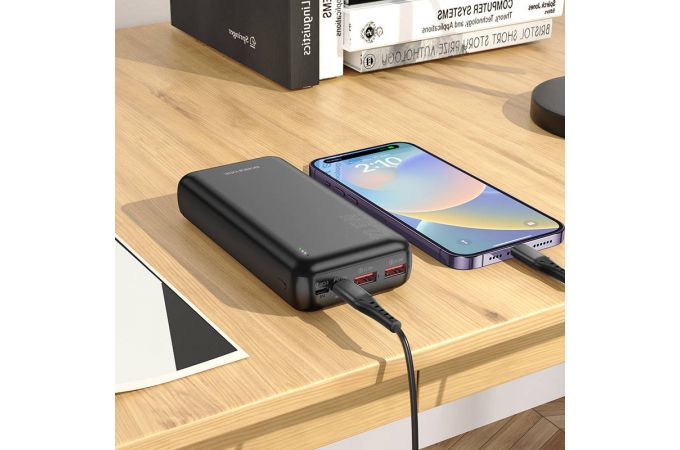 Универсальный дополнительный аккумулятор Power Bank BOROFONE BJ38A 22,5W+PD20  (20000 mAh) (черный)