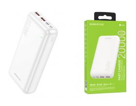 Универсальный дополнительный аккумулятор Power Bank BOROFONE BJ38A 22,5W+PD20  (20000 mAh) (белый)