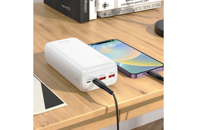 Универсальный дополнительный аккумулятор Power Bank BOROFONE BJ38B 22.5W+ PD20W (30000 mAh) (белый)