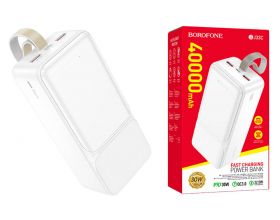 Универсальный дополнительный аккумулятор Power Bank BOROFONE BJ33C Creed PD30W (40000 mAh) (белый)