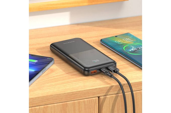 Универсальный дополнительный аккумулятор Power Bank BOROFONE BJ36 22.5W + PD20W (10000 mAh) (черный)