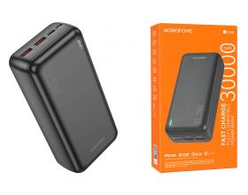 Универсальный дополнительный аккумулятор Power Bank BOROFONE BJ38B 22.5W+ PD20W (30000 mAh) (черный)