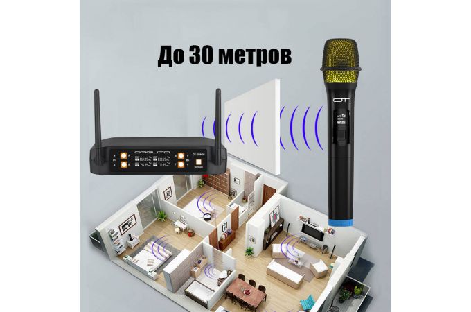 Набор беспроводных микрофонов Орбита OT-ERM16 (4шт,220В)