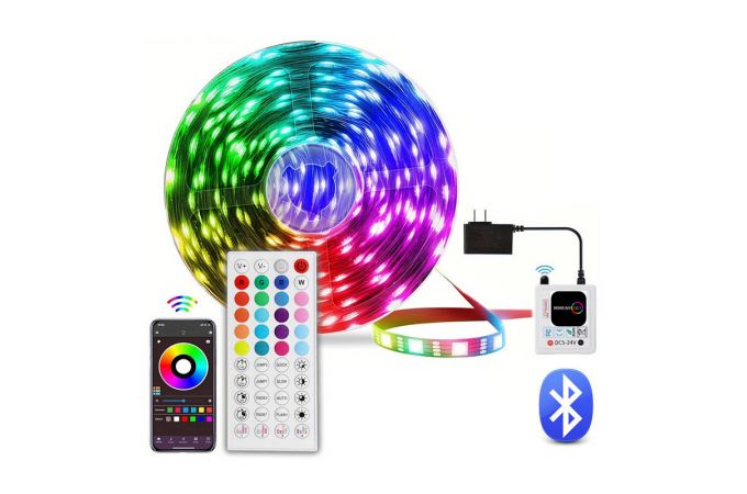 Набор лента RGB Огонек OG-LDL51 LED 20м (Bluetooth, 24В, пульт)