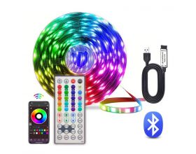 Набор лента RGB Огонек OG-LDL52 LED 5м (Bluetooth, 5В, пульт)