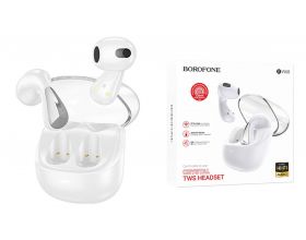 Наушники вакуумные беспроводные BOROFONE BW68 Extreme true wireless BT headset (белый)
