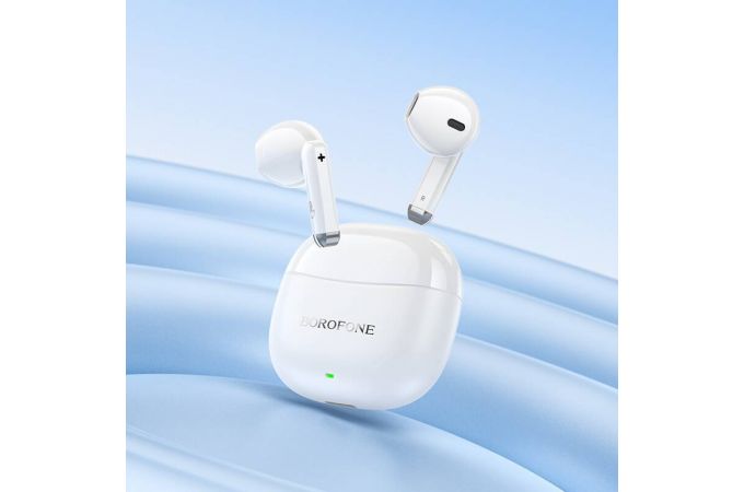 Наушники вакуумные беспроводные BOROFONE BW88 Deep rhyme true wireless BT headset (белый)
