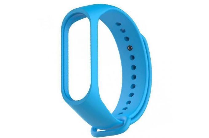 Ремешок силиконовый для XIAOMI MI Band 3/MI Band 4 цвет голубой