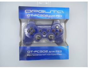 Геймпад беспроводной для Sony PlayStation 3 Орбита OT-PCG02 (Синий, Bluetooth) (УЦЕНКА! ПОСЛЕ РЕМОНТА)