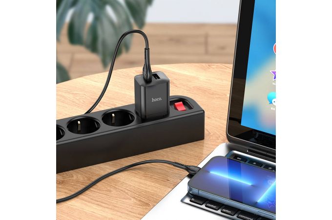 Сетевое зарядное устройство 2USB HOCO N25 2100mAh (белый)