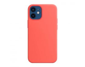 Чехол для iPhone 12 (6.1) Soft Touch MagSafe Pink Citrus (розовый цитрусовый)