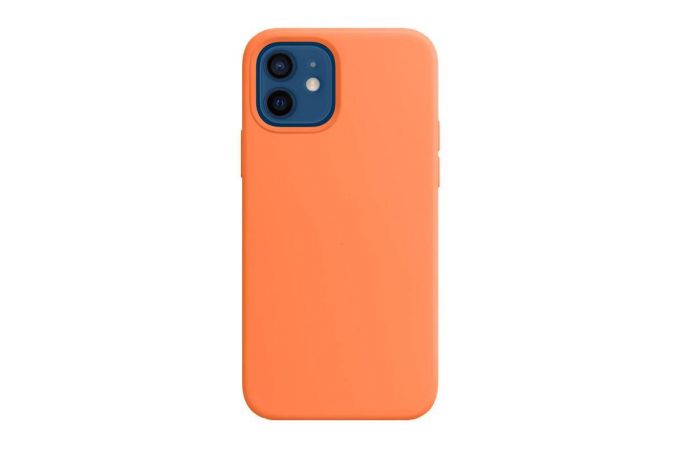 Чехол для iPhone 12 Pro Max (6.7) Silicone Case Soft Touch MagSafe Kumquat (оранжевый)