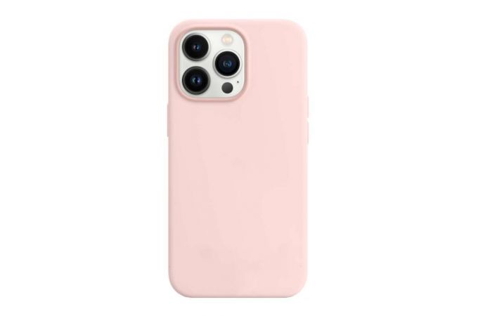 Чехол для iPhone 13 (6.1) Silicone Case Soft Touch MagSafe Chalk Pink (мелово-розовый)