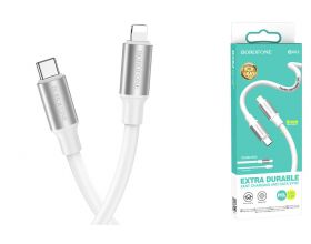 Кабель USB Type-C - Lightning BOROFONE BX82 (белый) 1м