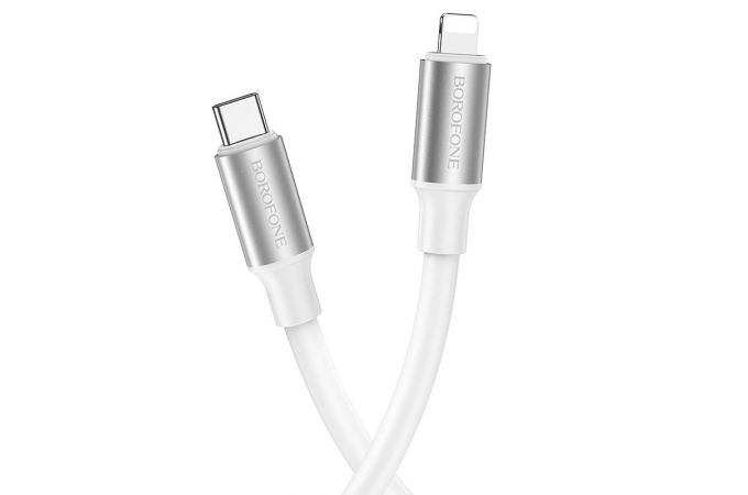 Кабель USB Type-C - Lightning BOROFONE BX82 (белый) 1м