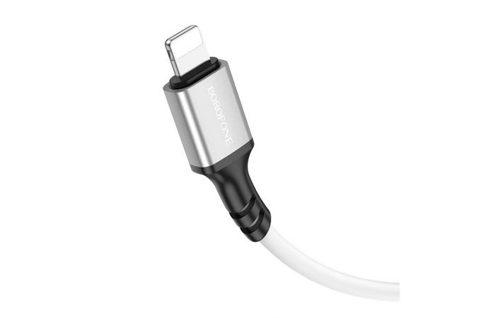 Кабель USB Type-C - Lightning BOROFONE BX83 (белый) 1м силиконовый