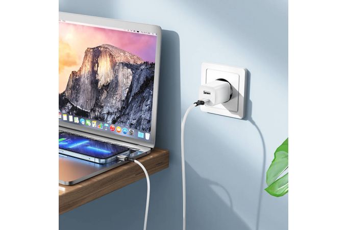 Кабель USB Type-C - Lightning BOROFONE BX83 (белый) 1м силиконовый