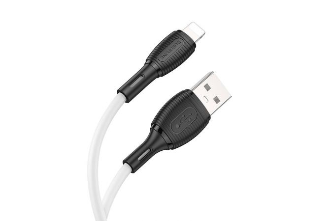 Кабель USB Type-C - Lightning BOROFONE BX86 (белый) 1м силиконовый