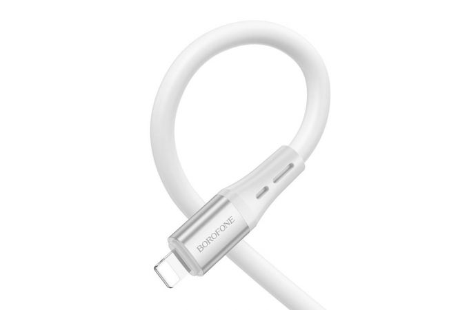 Кабель USB Type-C - Lightning BOROFONE BX88 (белый) 1м силиконовый