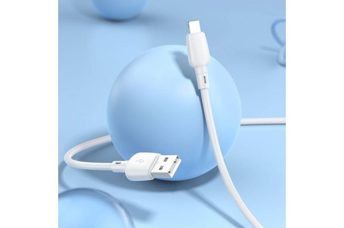 Кабель USB - Lightning BOROFONE BX93 2,4A (белый) 0,25м