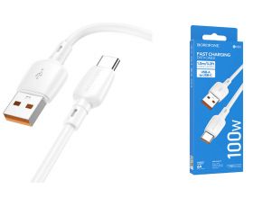 Кабель USB - USB Type-C BOROFONE BX93 100W (белый) 1м