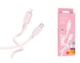 Кабель USB Type-C - Lightning BOROFONE BX94 (светло-розовый) 1м