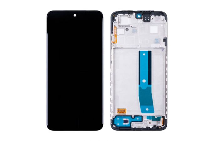 Дисплей для Xiaomi Redmi Note 11 (2201117TY) в сборе с тачскрином + рамка (черный) 100%