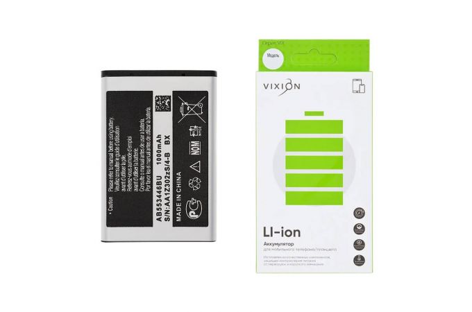 Аккумулятор для Samsung C5212 Duos/C3212 Duos/C3300/E1182/E2232 (AB553446BU) (VIXION)