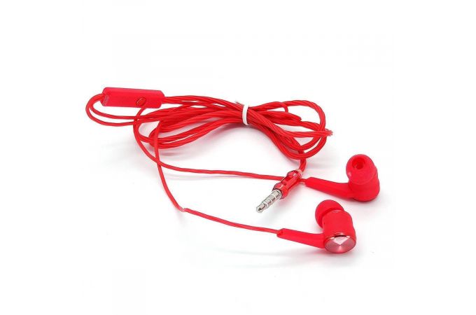 Наушники вакуумные проводные Орбита OT-ERG08 (красный)