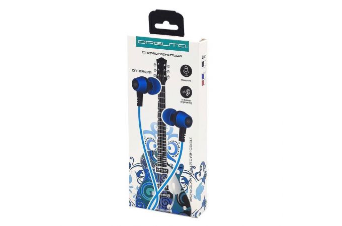 Наушники вакуумные проводные Орбита OT-ERG51 (красный)