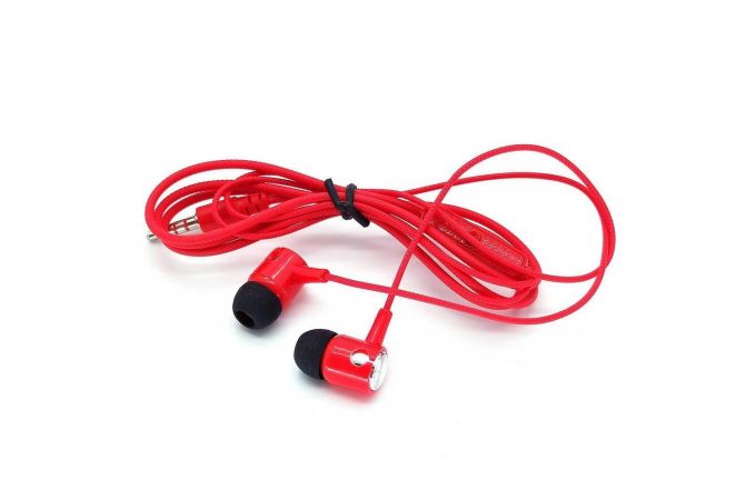 Наушники вакуумные проводные Орбита OT-ERG03 (красный)