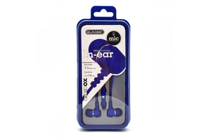 Наушники вакуумные проводные ELMCOEI EV-196 (синий)