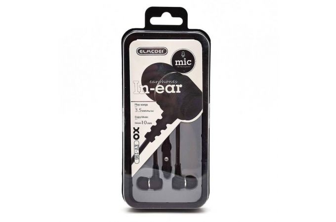 Наушники вакуумные проводные ELMCOEI EV-196 (черный)