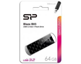 Флешка USB 2.0 Silicon Power Blaze B03 Black 64Gb