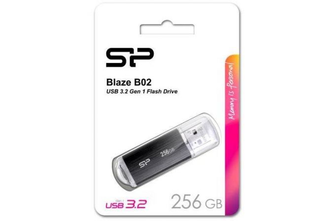 Флешка USB 2.0 Silicon Power Blaze B02 Black 256Gb