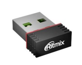 Wi-Fi адаптер 150 Мбит/с Ritmix RWA-120 Wi-Fi 4; 2.4 ГГц; 802.11b/g/n