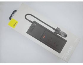 Автомобильный инвертор BASEUS In-car Inverter US/JP 150W Входы не российские (черный) (УЦЕНКА! МЯТАЯ УПАКОВКА)