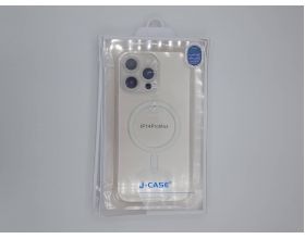 Чехол для телефона J-CASE MagSafe прозрачный iPhone 14 PRO MAX (прозрачный) (УЦЕНКА! МЯТАЯ УПАКОВКА)