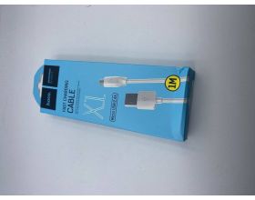 Кабель USB - MicroUSB HOCO X1 2A (белый) 1м (УЦЕНКА! МЯТАЯ УПАКОВКА)
