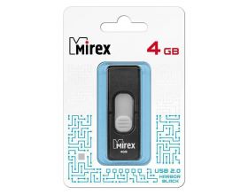 Флешка USB 2.0 Mirex HARBOR BLACK 4GB (ecopack)