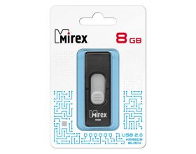 Флешка USB 2.0 Mirex HARBOR BLACK 8GB (ecopack)