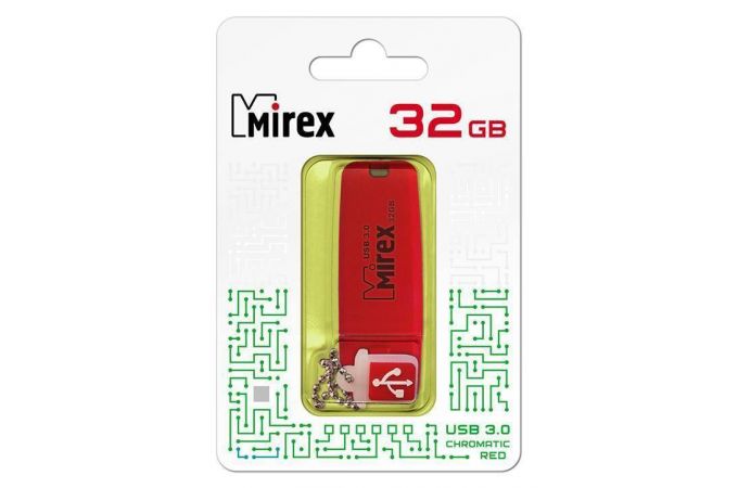 Флешка USB 3.0 Mirex CHROMATIC RED 32GB (ecopack)