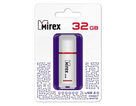 Флешка USB 2.0 Mirex KNIGHT WHITE 32GB (ecopack)